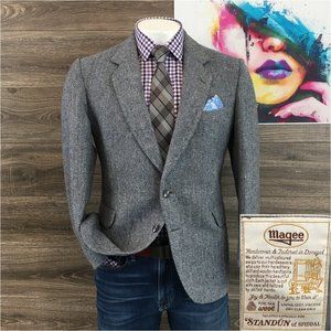 Vintage Magee Donegal Tweed Men Sport Coat Blazer